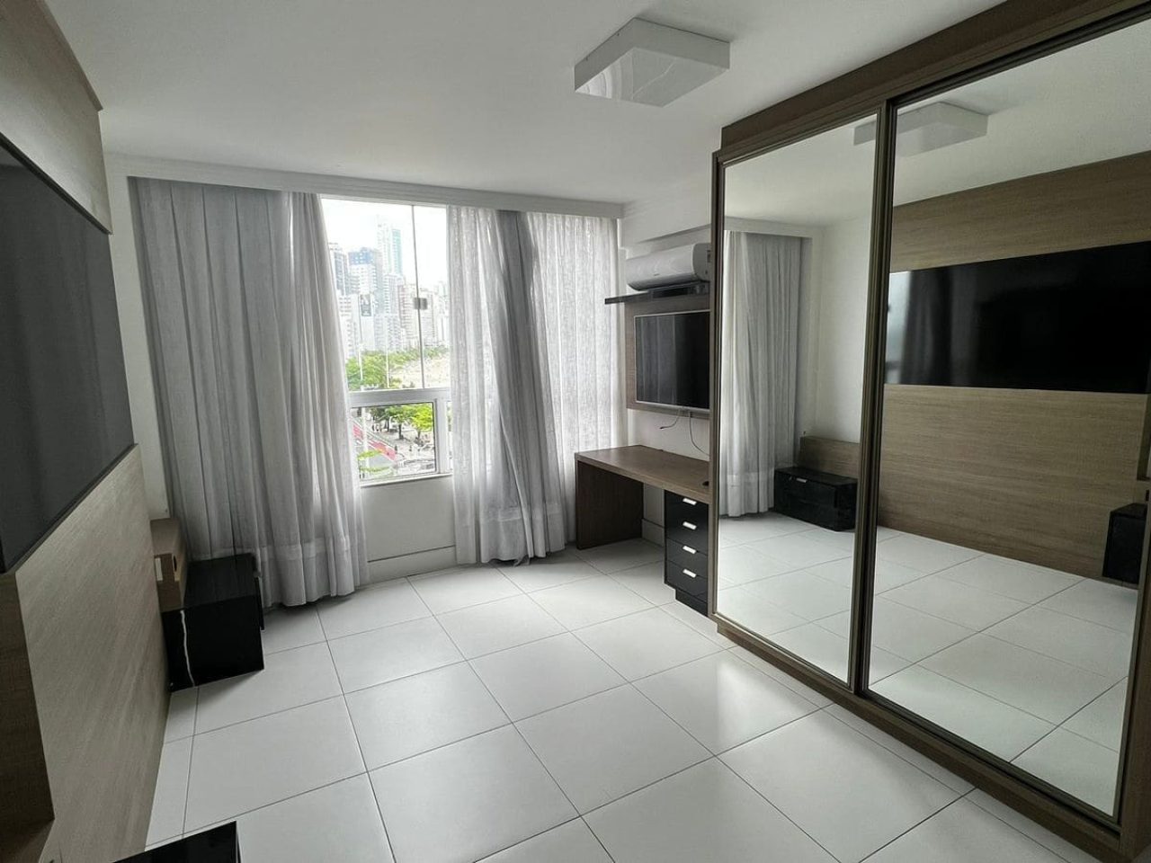 Apartamento Frente Mar mobiliado